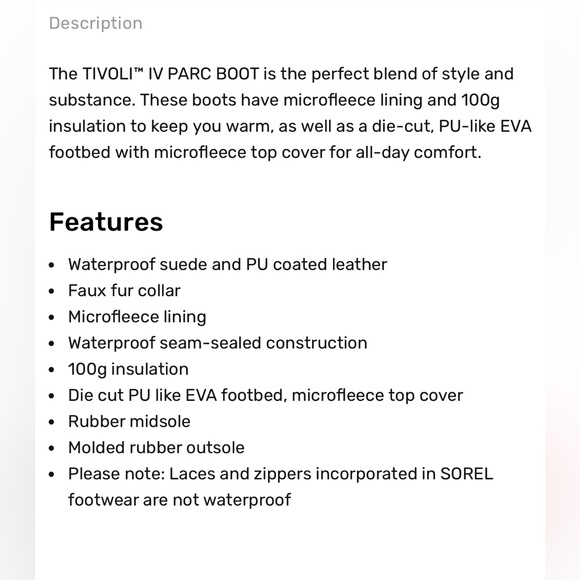 Sorel  Tivoli IV Tall Waterproof Boot Women's - Picture 9 of 9